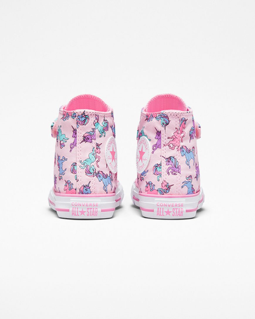 Boys' Converse Chuck Taylor All Star Easy-On Unicorns High Top Shoes Pink / Blue | AU E50C6T